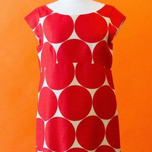 Kate Spade Red Polka-dot Maya dress sz8